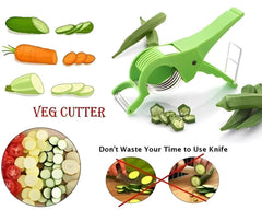 Plastic 2 in 1 Vegetable & Fruit Multi Cutter with Peeler